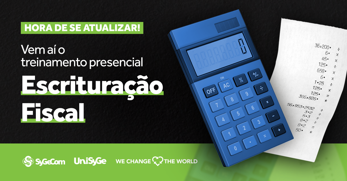 Vem ai treinamento presencial Escrituração Fiscal!