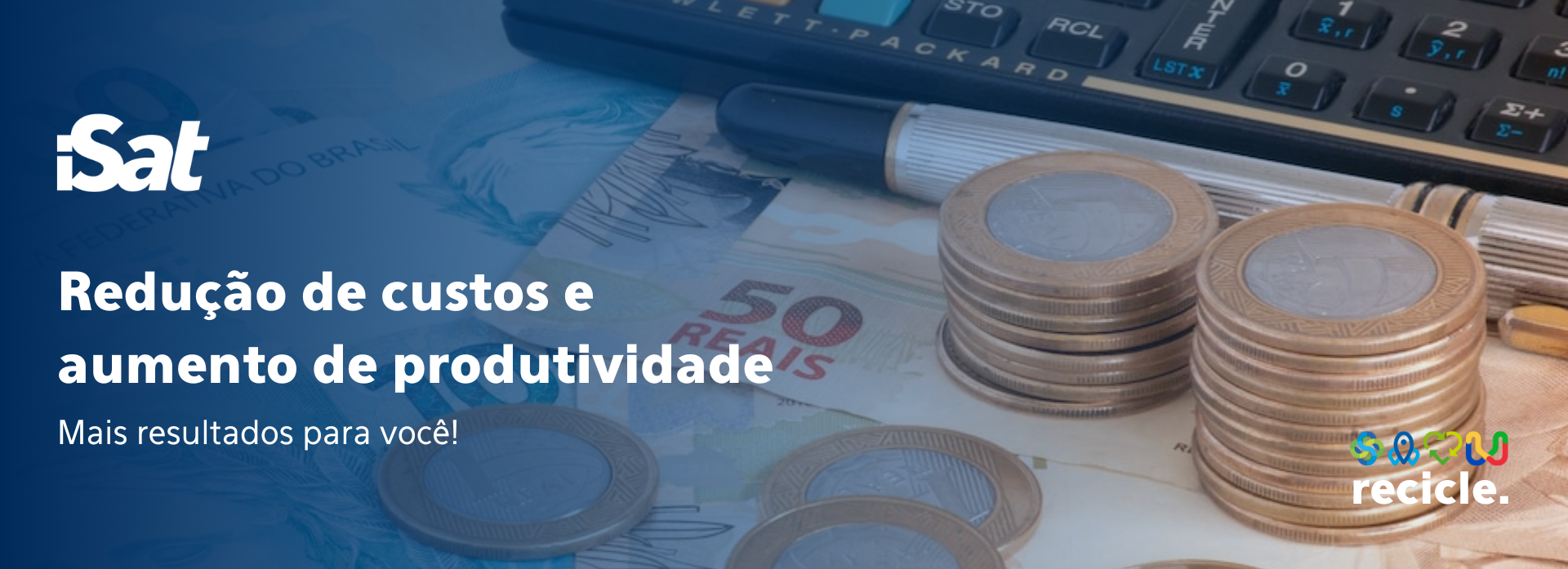 Redução de custos e aumento de produtividade mais resultados para você!