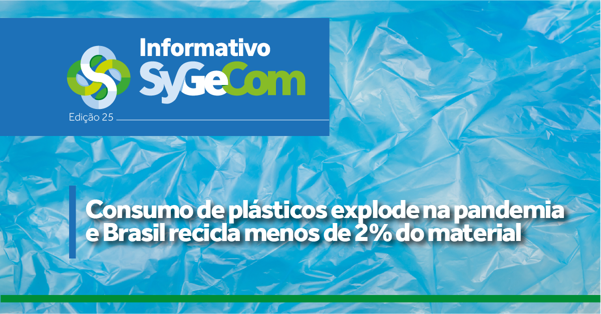 Consumo de plásticos explode na pandemia e Brasil recicla menos de 2% do material