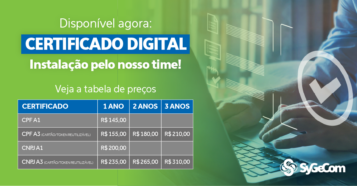 Disponível agora: Certificado Digital!