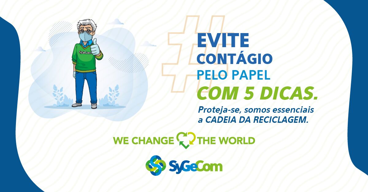 Dicas para evitar o contágio pelo papel!